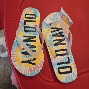 Old Navy Kids Colorful Tie-Dye Flip Flops